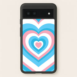 Trans Pride Heart  - Pride Phone Case for Google Pixel 6a