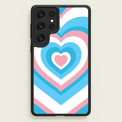 Trans Pride Heart  - Pride Phone Case for Galaxy S23 Ultra