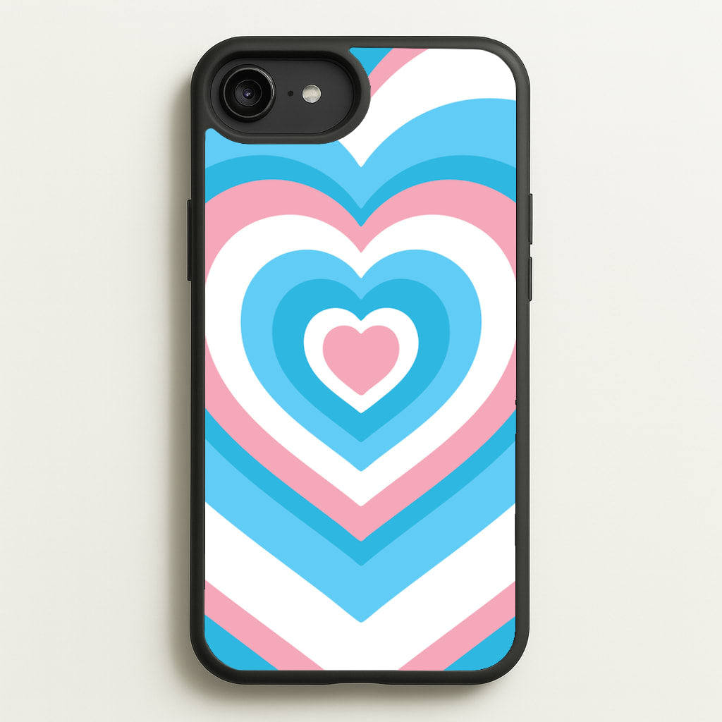 Trans Pride Heart  - Pride Phone Case for iPhone 6 Plus / 7 Plus / 8 Plus