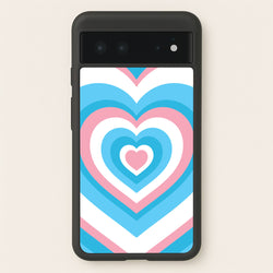 Trans Pride Heart  - Pride Phone Case for Google Pixel 6