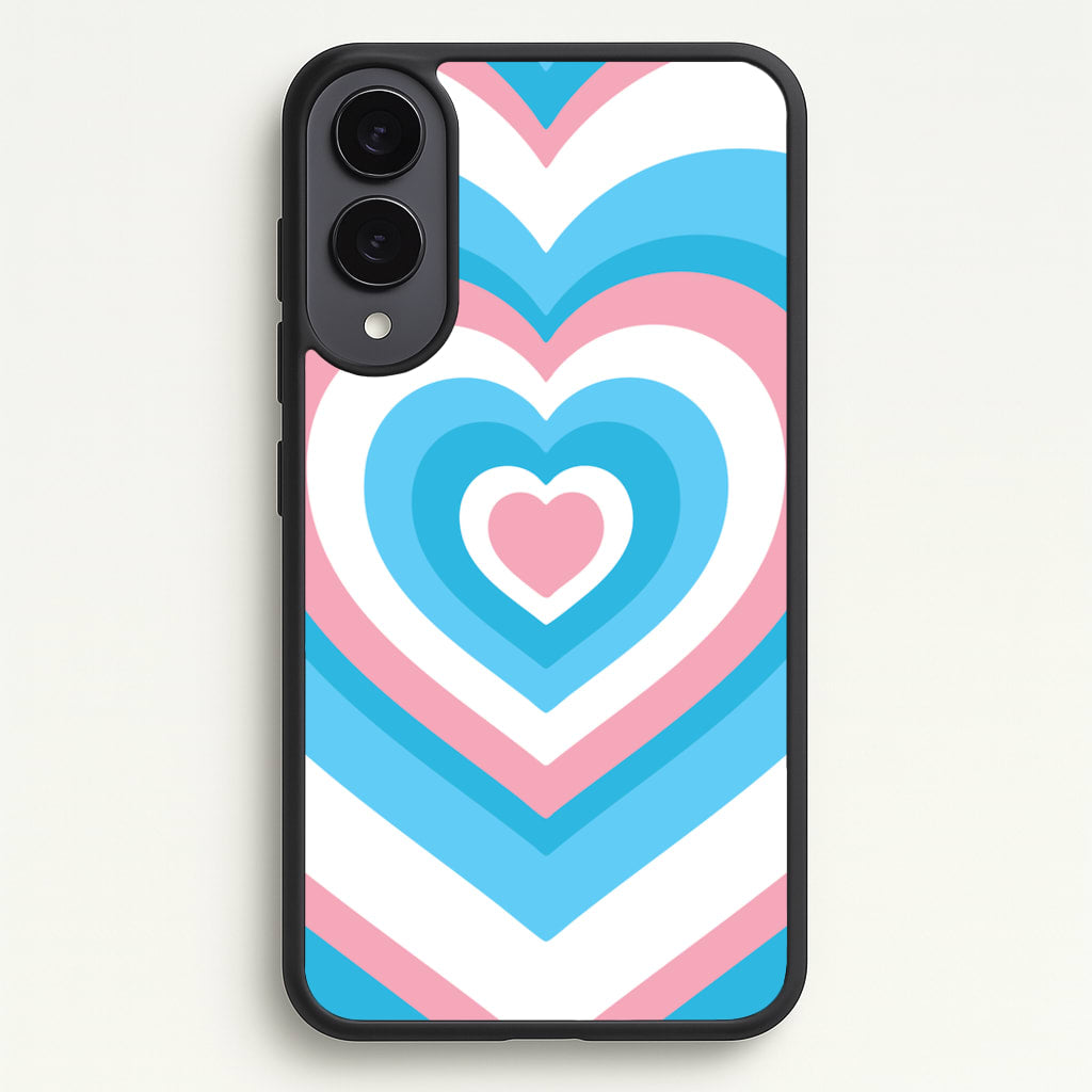 Trans Pride Heart  - Pride Phone Case for Galaxy S25 Edge