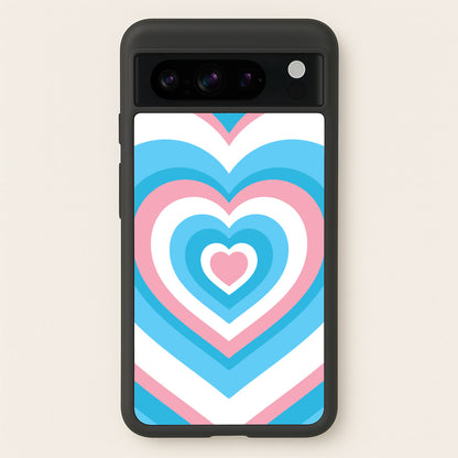 Trans Pride Heart  - Pride Phone Case for Google Pixel 8 Pro