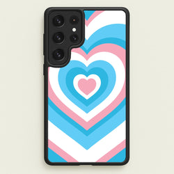 Trans Pride Heart  - Pride Phone Case for Galaxy S22 Ultra