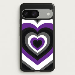 Asexual Pride Heart  - Pride Phone Case for Google Pixel 9 / 9 Pro