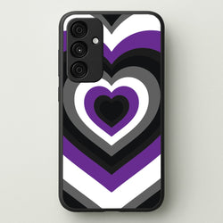 Asexual Pride Heart  - Pride Phone Case for Galaxy A55