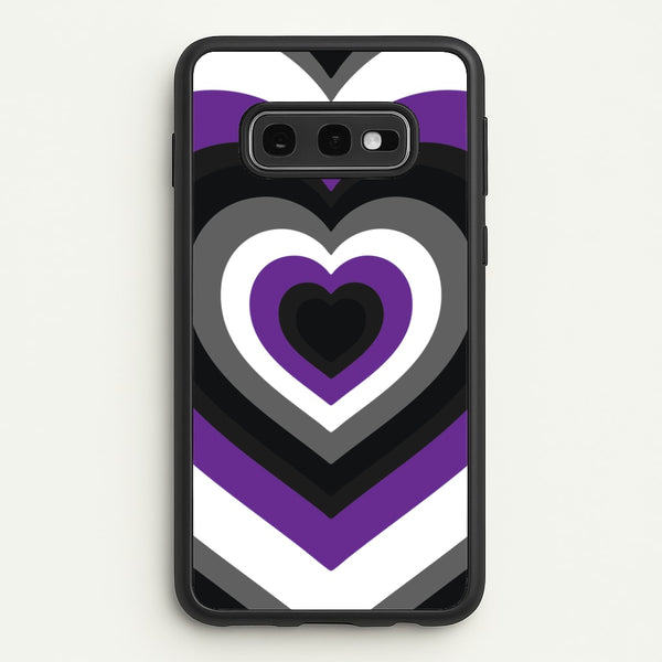 Asexual Pride Heart  - Pride Phone Case for Galaxy S10e