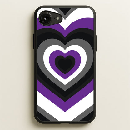 Asexual Pride Heart  - Pride Phone Case for iPhone 16e