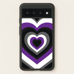 Asexual Pride Heart  - Pride Phone Case for Google Pixel 7 Pro