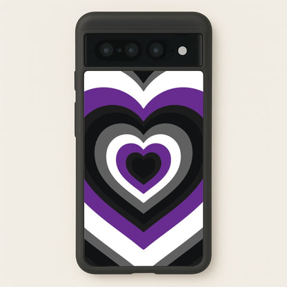 Asexual Pride Heart  - Pride Phone Case for Google Pixel 7 Pro