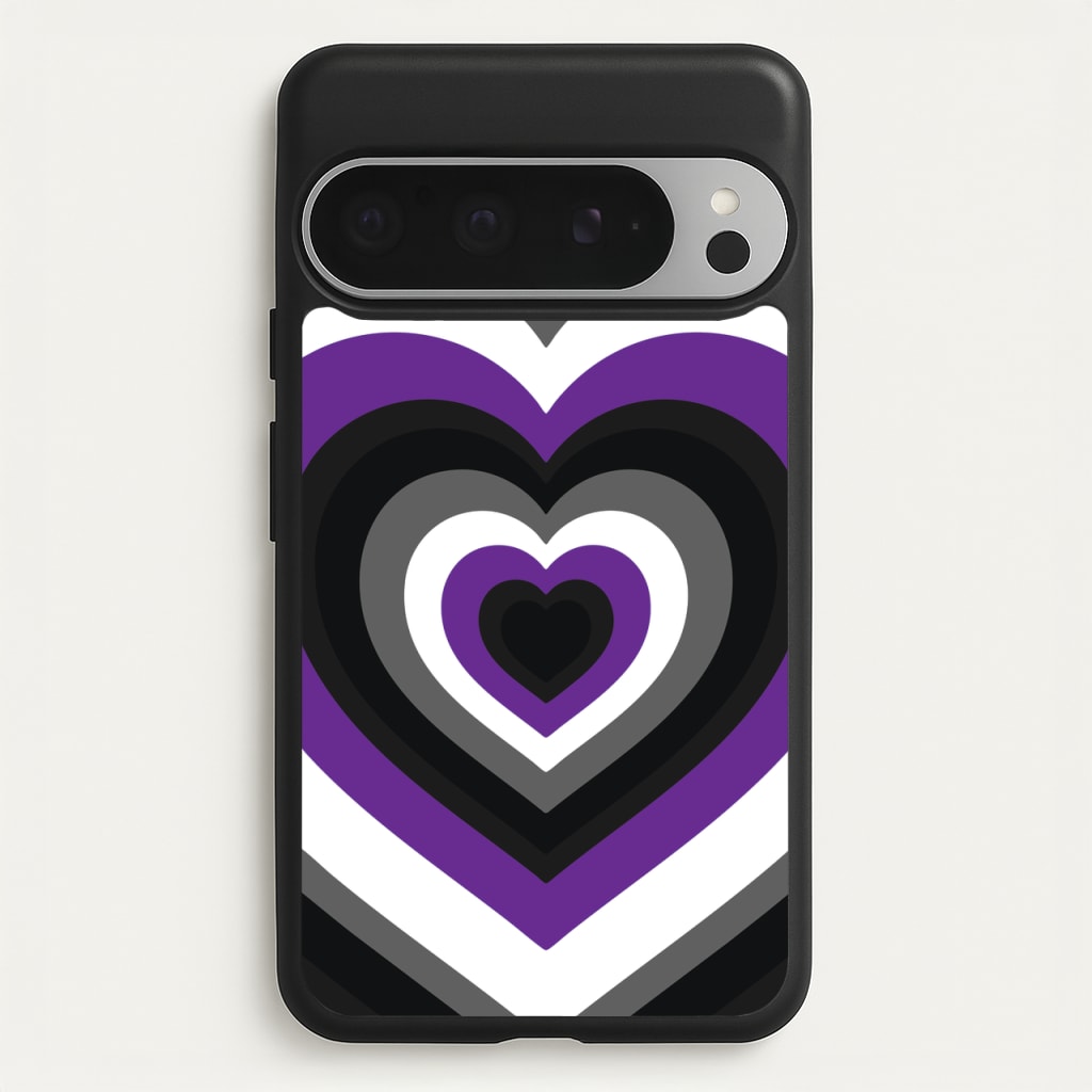 Asexual Pride Heart  - Pride Phone Case for Google Pixel 9 Pro XL