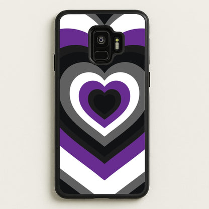 Asexual Pride Heart  - Pride Phone Case for Galaxy S9