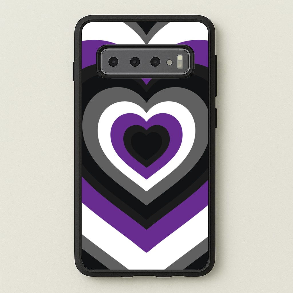 Asexual Pride Heart  - Pride Phone Case for Galaxy S10 Plus