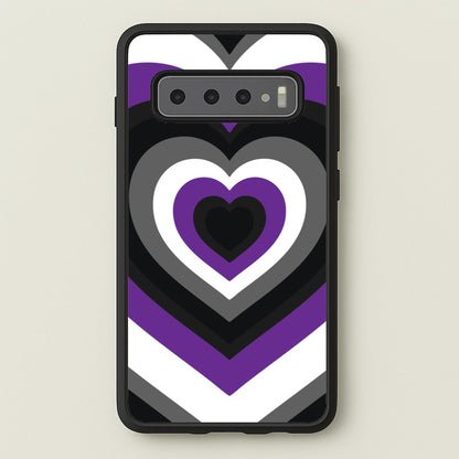 Asexual Pride Heart  - Pride Phone Case for Galaxy S10 Plus