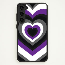 Asexual Pride Heart  - Pride Phone Case for Galaxy S23