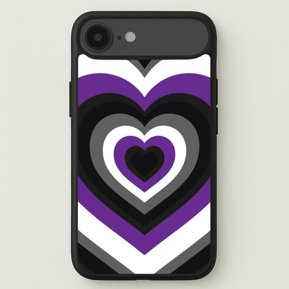 Asexual Pride Heart Phone Case for iPhone 17 Air
