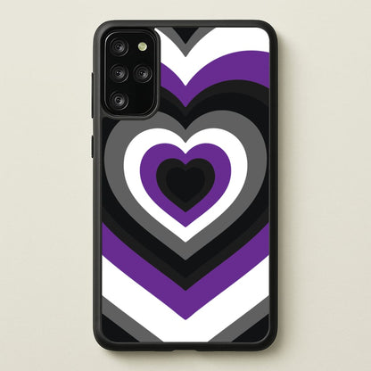 Asexual Pride Heart  - Pride Phone Case for Galaxy S20 Plus