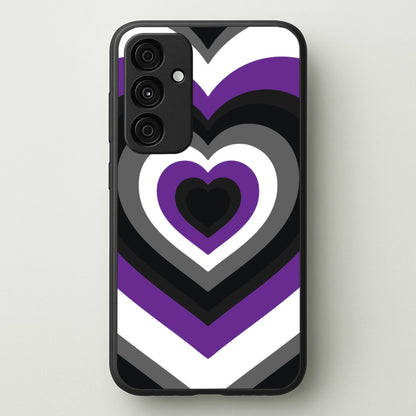 Asexual Pride Heart  - Pride Phone Case for Galaxy A15