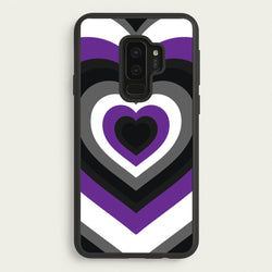 Asexual Pride Heart  - Pride Phone Case for Galaxy S9 Plus