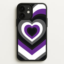 Asexual Pride Heart  - Pride Phone Case for iPhone 11