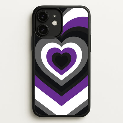 Asexual Pride Heart  - Pride Phone Case for iPhone 11