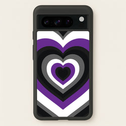Asexual Pride Heart  - Pride Phone Case for Google Pixel 8 Pro