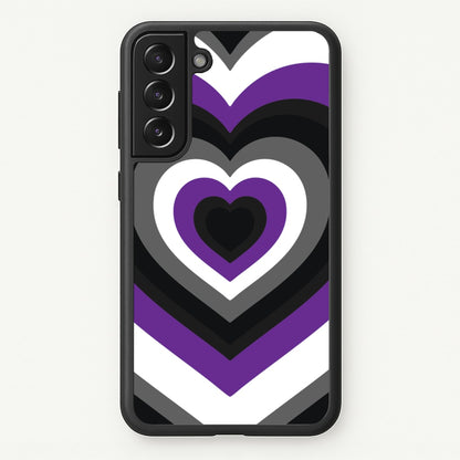 Asexual Pride Heart  - Pride Phone Case for Galaxy S21FE