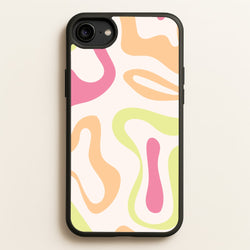 Pastel Shades Psychedelic Pattern  - Psychedelic Phone Case for iPhone 6 / 7 / 8 / SE