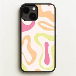 Pastel Shades Psychedelic Pattern  - Psychedelic Phone Case for iPhone 13 Mini