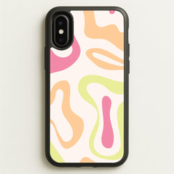 Pastel Shades Psychedelic Pattern  - Psychedelic Phone Case for iPhone X / XS