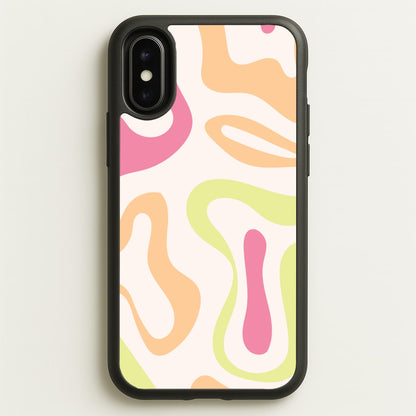 Pastel Shades Psychedelic Pattern  - Psychedelic Phone Case for iPhone X / XS