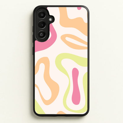 Pastel Shades Psychedelic Pattern  - Psychedelic Phone Case for Galaxy A36