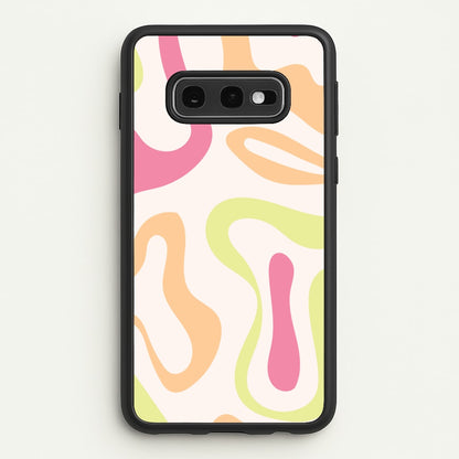 Pastel Shades Psychedelic Pattern  - Psychedelic Phone Case for Galaxy S10e