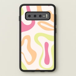 Pastel Shades Psychedelic Pattern  - Psychedelic Phone Case for Galaxy S10