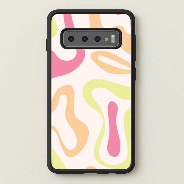 Pastel Shades Psychedelic Pattern  - Psychedelic Phone Case for Galaxy S10