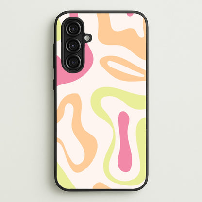 Pastel Shades Psychedelic Pattern  - Psychedelic Phone Case for Galaxy A16