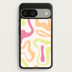 Pastel Shades Psychedelic Pattern  - Psychedelic Phone Case for Google Pixel 9 / 9 Pro