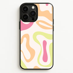Pastel Shades Psychedelic Pattern  - Psychedelic Phone Case for iPhone 13 Pro Max