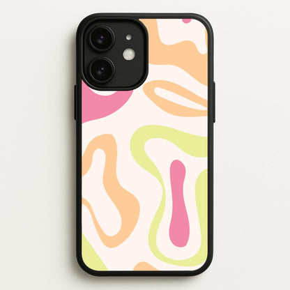 Pastel Shades Psychedelic Pattern  - Psychedelic Phone Case for iPhone 11