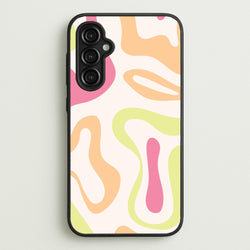 Pastel Shades Psychedelic Pattern  - Psychedelic Phone Case for Galaxy A14