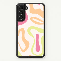 Pastel Shades Psychedelic Pattern  - Psychedelic Phone Case for Galaxy S21 Plus