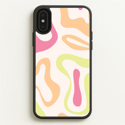 Pastel Shades Psychedelic Pattern  - Psychedelic Phone Case for iPhone XS Max