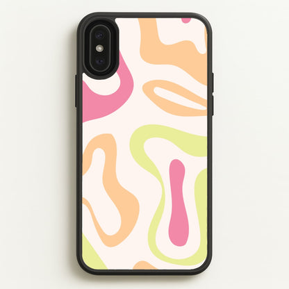 Pastel Shades Psychedelic Pattern  - Psychedelic Phone Case for iPhone XS Max
