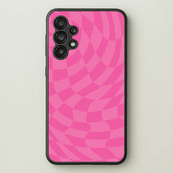 Pink Trippy Checkerboard Pattern  - Psychedelic Phone Case for Galaxy A13
