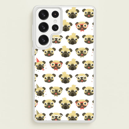 Pug Life - Pug Pattern  -  Phone Case for Galaxy S23 Ultra
