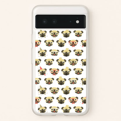 Pug Life - Pug Pattern  -  Phone Case for Google Pixel 6