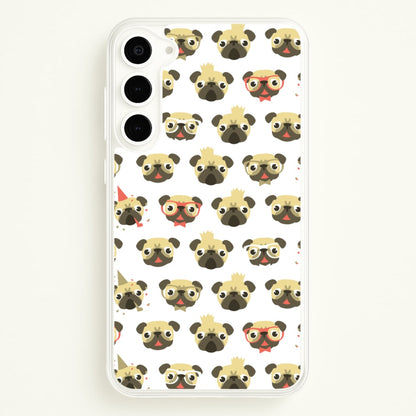 Pug Life - Pug Pattern  -  Phone Case for Galaxy S23