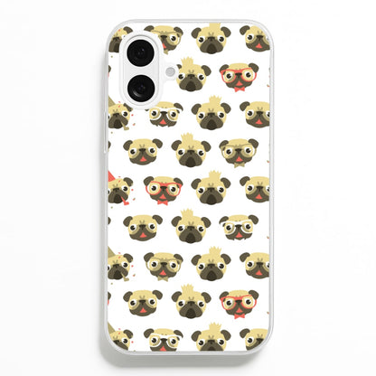 Pug Life - Pug Pattern  -  Phone Case for iPhone 16 Plus