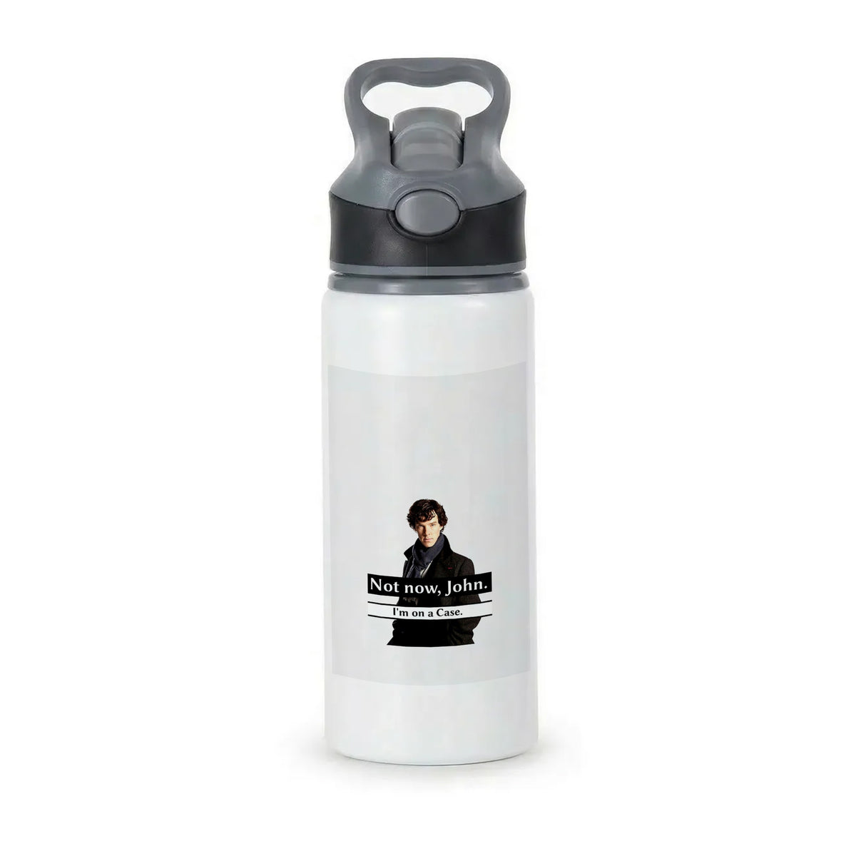 I'm on a Case Holmes Pun Active Water Bottle