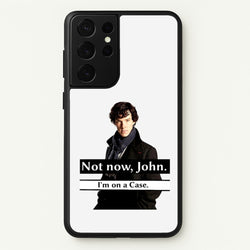 I'm on a Case Holmes Pun  - Sherlock Phone Case for Galaxy S21 Ultra
