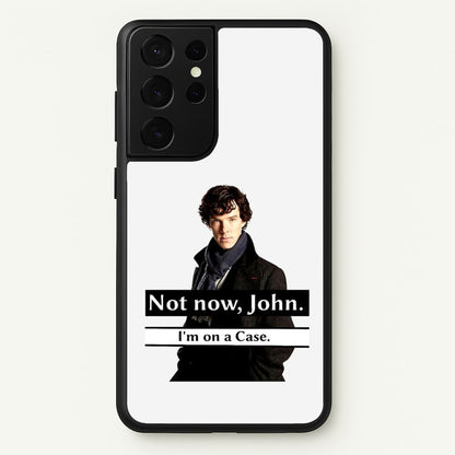 I'm on a Case Holmes Pun  - Sherlock Phone Case for Galaxy S21 Ultra